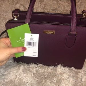 Kate Spade Laurel Way Deep Plum Purse